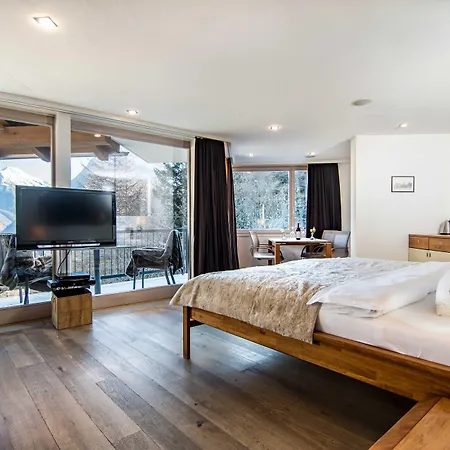 Waldhotel Fletschhorn Private Whole In Saas-fee 360 Alpine Views & Sauna