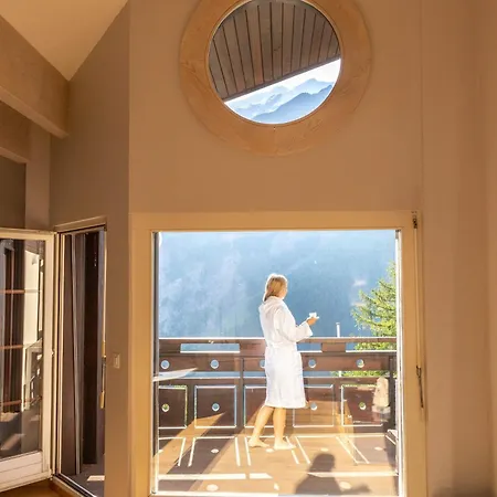 Dağ evi Waldhotel Fletschhorn Private Whole In Saas-fee 360 Alpine Views & Sauna