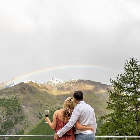 Waldhotel Fletschhorn Private Whole In Saas-fee 360 Alpine Views & Sauna 4* Saas-Grund